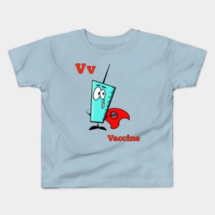 V is for Vaccine Kids T-Shirt